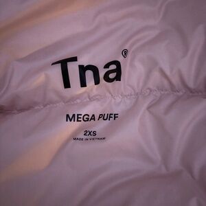 Like  New TNA mega Puff baby pink short jacket